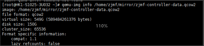 ④qemu-img info /home/zjm 相关操作界面截图